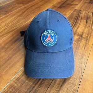 Official Paris Saint Germain PSG Logo Navy Blue Baseball Cap Hat Metal Clasp 58